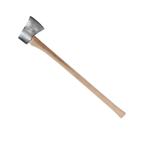 Felling Axe Stainless Steel Blade Natural Wood Handle Industrial Grade Heavy Duty Flat Backed Tree Cutting <b>Tool</b> <b>Hand</b> Forged - Product Image 1