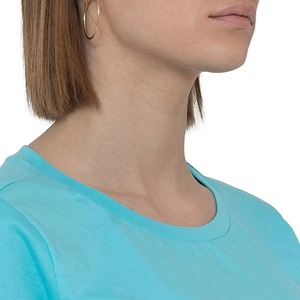 Vente en gros de hauts de sport d'été personnalisés en spandex pour femmes, t-shirts d'entraînement respirants vierges, chemises athlétiques à manches courtes OEM, directement de l'usine - Product Image 6