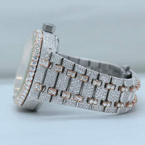 Antique Limited Edition VVS1 Moissanite Diamond Luxury Quartz Movement Fashion Chronograph Glass Hip-Hop 41MM Customized High - Product Image 2