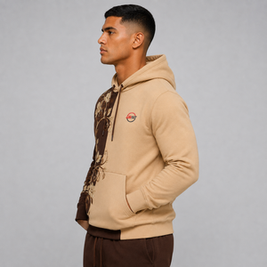 Sweat à capuche brodé pour homme, personnalisable avec logo, en molleton de coton doux, chaud, respirant, style streetwear décontracté - Product Image 5