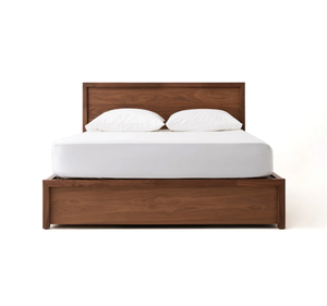 Base de Cama Moderna de Madera de Teca Sólida, Ecológica y Duradera, con Almacenamiento, Estilo Minimalista, con Cajones, Muebles de Dormitorio Escandinavos - Product Image 5