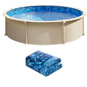 Telo di Ricambio per Piscina in Vinile Durevole, Stile Senza Bordi, 30ft, Altezza Parete 52in, Lunghezza 25m, Spessore 1.5mm, Calibro Standard - Product Image 1