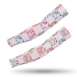 Mangas de compresión deportivas de poliéster para protección solar y refrigeración, para hombre y mujer, venta al por mayor, OEM, personalizadas - Product Image 4