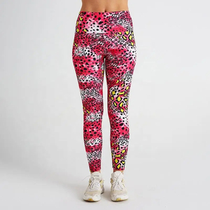 Wholesale Fashion <b>Leopard</b> Running <b>Leggings</b> Women Sublimation Yoga Sports Tights <b>Leggings</b> - Product Image 2