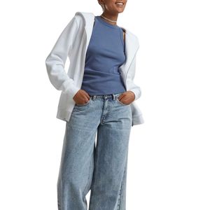 Vente en gros : Sweat à capuche zippé court pour femme, en polaire épaisse, couleur unie, pour l'hiver, vêtement de sport, haut de yoga, avec cordon de serrage - Product Image 4