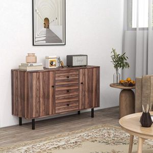 Rustic Brown Storage Cabinet for Living Room - Product Image 4