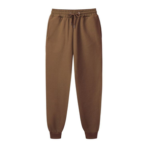 Pantalon de jogging unisexe de haute qualité à séchage rapide, couleur unie, taille haute, en molleton pour l'hiver, la course et l'automne, tricoté, poids moyen - Product Image 4