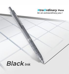 Bolígrafos de Rodillo de Plástico con Diseño Moderno y Elegante, Bolígrafos de Gel Retráctiles Hauser XO RT Click, Punta de Resorte de 0.5 mm, Agarre Acanalado Suave, Azul - Product Image 4