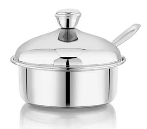 Mantequillera metálica con tapa para encimera, caja de almacenamiento de mantequilla para mostrador de cocina, servicio de desayuno y mesa de café - Product Image 6