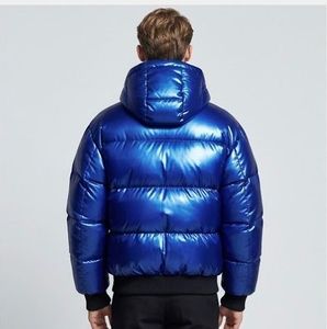 <b>Bubble</b> Oversized Custom Logo Front Outdoor Puffer Cotton <b>Coat</b> Autumn Plus Size Men's Stand Collar Jackets - Product Image 3
