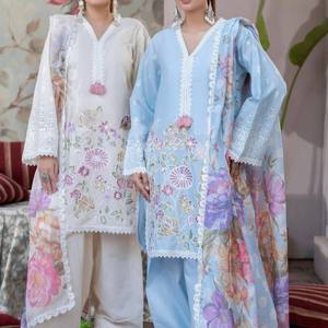Party Wear Beautiful Top-Bottom Set con XL Size Dupatta Elegante y elegante - Product Image 6