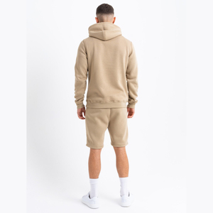 Lightweight Breathable Quick Dry Breathable Solid Color Street Wear Soft Fabric Men Hoodie & Short <b>Set</b> - Product Image 6
