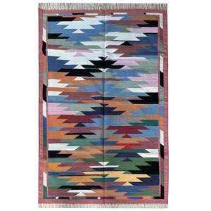 Tapis de sol confortables en coton Dhurrie pour une ambiance de chambre chaude Plancher de cuisine fonctionnel et maisons modernes 012 - Product Image 1