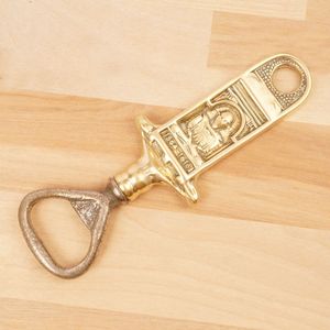 Ouvre-bouteille classique en laiton, style vintage, ouvre-bouteille en métal robuste pour bar, cuisine, usage domestique, cadeau décoratif, usage domestique ou hôtelier - Product Image 1
