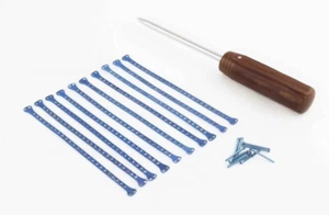 Juego de Placas de Bloqueo Veterinarias, 10 Piezas, 1.5mm, Cabeza Doble T, Sistema de Implantes de Fijación Ósea Maleable y Cortable - Product Image 3