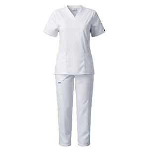 Ensemble haut et bas de travail pour infirmière et médecin, tissé, couleur unie, design de haute qualité - Product Image 3