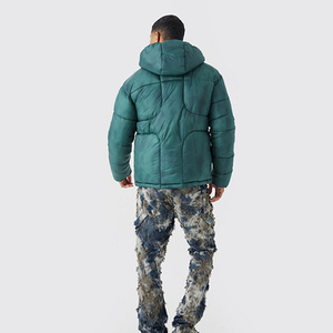 High Quality Fashionable Plain Spring Wear Breathable Windproof Waterproof <b>Jacket</b> Puffer <b>Pullover</b> Customizable Front <b>Men's</b> - Product Image 4
