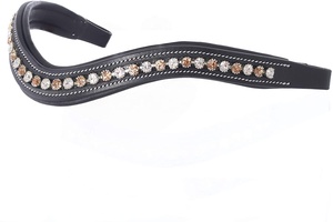 Haute qualité Logo personnalisé cheval équestre frontal multicolore cuir Durable fantaisie couture confortable en gros à faible coût - Product Image 4