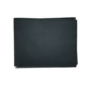 Genuine Stylish Men's Leather Open Closure <b>RFID</b> <b>Blocking</b> Short High Quality Customizable Passport Travel Credit Card Holder - Product Image 2