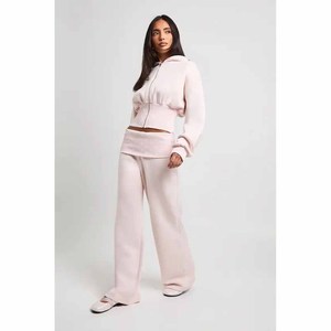 <b>Women</b> Winter Solid Eco-Friendly Tracksuit Set Training Sportswear Jacket <b>Jogger</b> Pants Athletic Fitness <b>Outfit</b> Running Gym Wear - Product Image 4