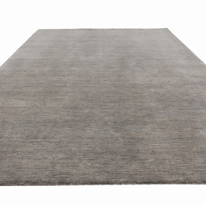 Light <b>Grey</b> Wool Eco-Friendly Non-Slip Hand Tufted <b>Rug</b> Modern Solid Tonal Texture for Living Room Bathroom Hotel Interiors - Product Image 2