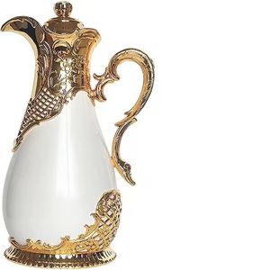 Antique Engraved Metal <b>Tea</b> Kettle Vintage Arabic Teapot Decorative Traditional Water Boiler Stovetop Kitchenware - Product Image 5