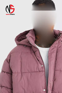 Chaqueta Acolchada de Nailon con Logotipo Personalizado, Estilo Boxy, Resistente al Viento, Cálida para Invierno, con 2 Bolsillos Laterales para Hombre - Product Image 5