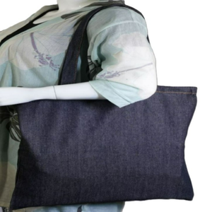 Sac fourre-tout en toile 100 % coton, écologique, grande capacité, pliable, pour femme, à bandoulière, pour la plage, personnalisable, vente en gros - Product Image 4