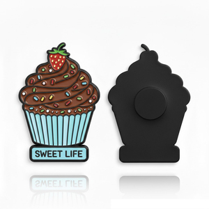 Regalos para Niños Dulces y Lindos, Imán de Refrigerador de Metal Esmaltado Personalizado con Forma de Cupcake, Regalo Promocional Duradero - Product Image 6