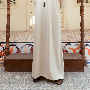 <b>Men</b> Juba Traditional Long Sleeve Muslim Robe Islamic Clothing Comfortable Loose Fit Modest Breathable Fabric - Product Image 4