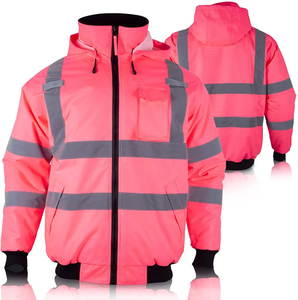 <b>Mens</b> High Visibility <b>Reflective</b> Waterproof Safety <b>Jacket</b> for Construction Industrial Outdoor Workers - Product Image 5