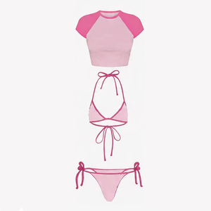 Beachwear OEM printed beachwear set with custom beachwear set women resort swimwear fast delivery bulk - Product Image 2
