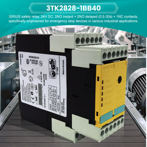 <span class=keywords><strong>Relais</strong></span> de sécurité monocanal Siemens SIRIUS 3TK2828-1BB40, 24 V CC, borne à vis, neuf et d'origine - Product Image 2