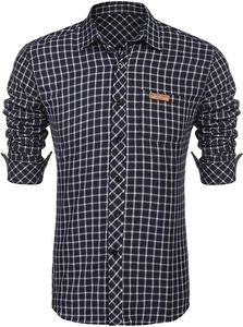 Camisa de Manga Tres Cuartos para Hombre DAN, Estilo Casual de Negocios, Primavera-Verano, Tejida, Anti-Pilling, con Estampado de Dibujos Animados A8D66-01-07 - Product Image 5
