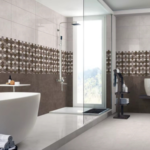 Elegante y Lujosa Baldosa de Porcelana Esmaltada Tallada de 600x1200 para Revestimiento de Paredes de Gran Formato, Diseño para Exteriores de Edificios Comerciales - Product Image 1