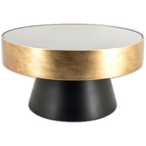 Tables basses et tables d'appoint de luxe en métal plaqué or de haute qualité avec base en marbre blanc, au prix le plus bas - Product Image 6