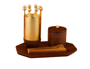 Juego de quemadores de incienso estilo castillo con base de madera, difusor aromático para uso en todas las estaciones, soporte para incienso de aromaterapia - Product Image 4