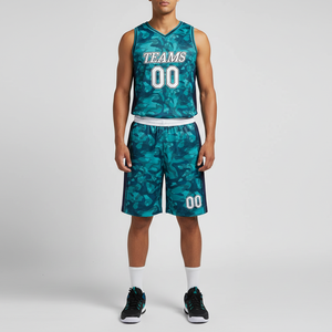 Custom Basketball Uniform Wholesale OEM Manufacturer Basketball Jersey Shorts Set Sublimation Custom Logo Private <b>Label</b> - Product Image 1
