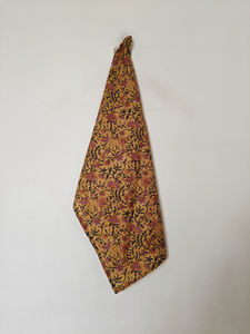 Serviette de cuisine en coton à imprimé floral orange Shree Balajee Garments, serviette décorative pour la cuisine et la salle à manger, lavage à la main - Product Image 4