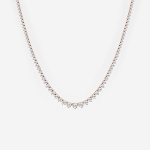 Collier Riviera 10 CTW avec diamants ronds de laboratoire gradués, bijoux de mode pour femmes, chaîne élégante et étincelante - Product Image 1