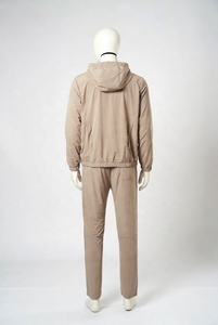 Survêtement à capuche pour homme, manches longues, couleurs contrastées, polyester léger, vêtements décontractés de printemps avec poches latérales - Product Image 2