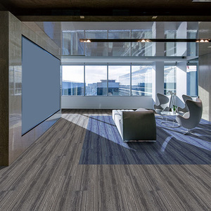 AUTOVI 50X50 Dalles de moquette antidérapantes épaisses pour bureaux, tapis de sol en nylon pour fabricants de moquettes en Chine - Product Image 1