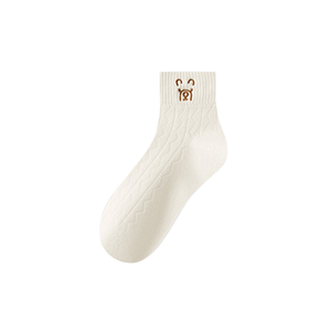 Bear <b>socks</b> women's spring and summer new women's <b>socks</b> <b>breathable</b> <b>socks</b> solid color student <b>socks</b> thin cartoon cute cotton <b>socks</b> - Product Image 3