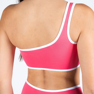 MILIENZ Soutien-gorge de sport et short de yoga pour femme, bleu marine, à bretelles convertibles, taille mi-haute, torsadé, maintien léger, sans couture, respirant - Product Image 4