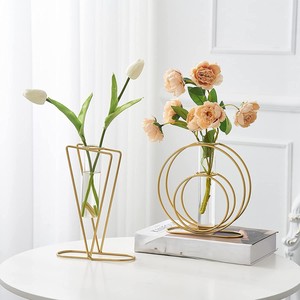 Brushed Finish Metal Flower <b>Vase</b> Elegant Texture <b>Decorative</b> <b>Vase</b> for Living Room Table Centerpiece Home Decor and Gifting Use - Product Image 5