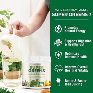 Poudre de Super Aliments Verts Bio OEM à Marque Blanche avec Spiruline et Chlorelle <span class=keywords><strong>pour</strong></span> la Détoxification et le Soutien Digestif - Product Image 3