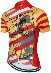Jersey de Ciclismo de alta calidad para hombre, manga corta de secado rápido, transpirable, ropa deportiva de verano personalizada, OEM, venta al por mayor disponible - Product Image 3
