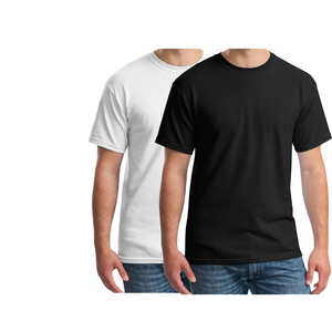 เสื้อยืดแขนสั้นผ้าฝ้าย 100% ออกแบบเองได้ รับทำโลโก้ OEM เสื้อยืดเปล่าสีพื้นลำลอง - Product Image 2