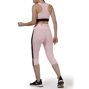 Créez votre propre ensemble de yoga pour femmes, couleur personnalisée, dentelle unie, 2 pièces, respirant, spandex/nylon, qualité supérieure - Product Image 2