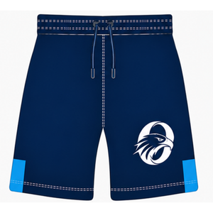 Ensemble short et maillot de rugby bleu ciel marine à manches courtes, col en V, motif géométrique, uniforme d'équipe personnalisé, respirant, pour l'entraînement et le sport - Product Image 5